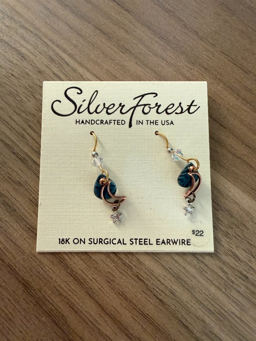 NWT Silver Forest Surgical Steel Drop Earrings